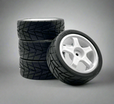 RIDE USA 26mm Wide Radial Touring Car Tire Pre Glued Choose Your Wheel
