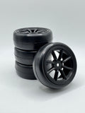 RIDE USA 24mm Belted Slick Touring Car Tire NEW Stock Slick Pre Glued Choose Your Wheel 36087