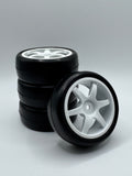 RIDE USA 24mm Belted Slick Touring Car Tire NEW Stock Slick Pre Glued Choose Your Wheel 36087