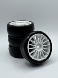 RIDE USA 24mm Belted Slick Touring Car Tire NEW Stock Slick Pre Glued Choose Your Wheel 36087