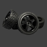 RIDE USA 26mm Wide Radial Touring Car Tire Pre Glued Choose Your Wheel