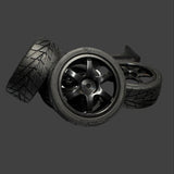 RIDE USA 26mm Wide Radial Touring Car Tire Pre Glued Choose Your Wheel