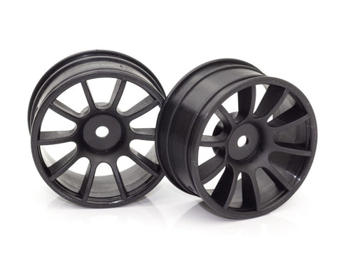 RIDE 1/10 M-Chassis 60 size wheel 2 pieces 10-spoke wheel – Black Part#: 25402