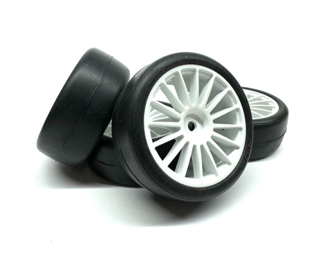 RIDE USA 2426 Slick Tire Pre Glued, 24mm, 16 Spoke Wheels